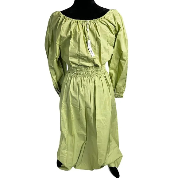 Rebecca‎ Taylor Cotton Poplin Smocked Waist Dress Size M - Picture 7 of 10
